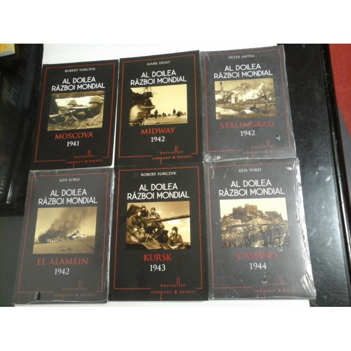 AL  DOILEA  RAZBOI  MONDIAL  * 6 volume  -  Editura Litera